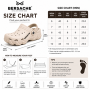 BERSACHE Premium Comfort Cracs for Men & Women | Ultra Lightweight EVA Clogs | Anti-Slip Casual Sandals