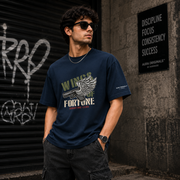 Aura Originals By Auranode Wings Of Fortune Oversized Streetwear T-Shirt For Men