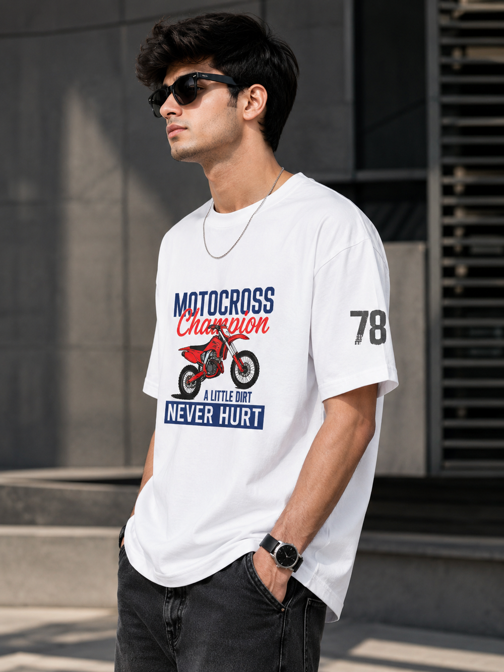 Motocross Premium Oversized T-Shirt