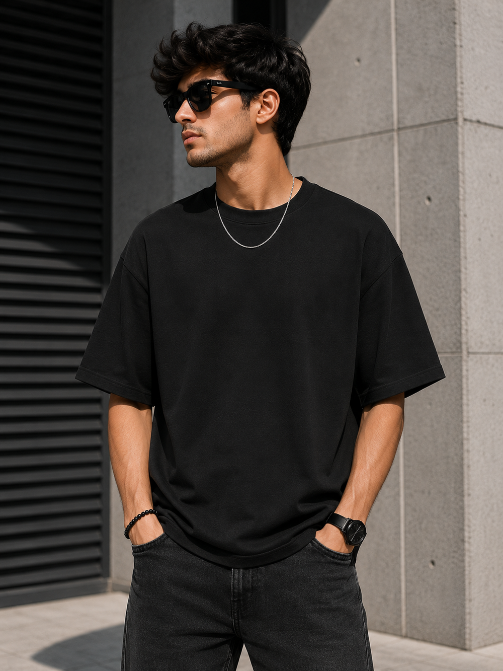 AuraNode Premium Oversized Streetwear T-Shirt for Men