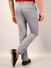 Men's Slim Fit Casual Trouser- Light Grey (SIZE- 30,32,34,36)
